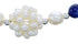 Fresh Water Pearl with Lapis Sterling Silver Bead Necklace KX121310